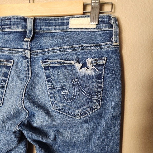 AG Adriano Goldschmied Stilt Roll-Up Cigarette Distressed Jean-Size 25 - Picture 8 of 12